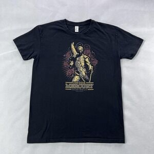 Freddie Mercury Montreux Shirt Mens Large Black Queen Rock Graphic Tee SOL'S